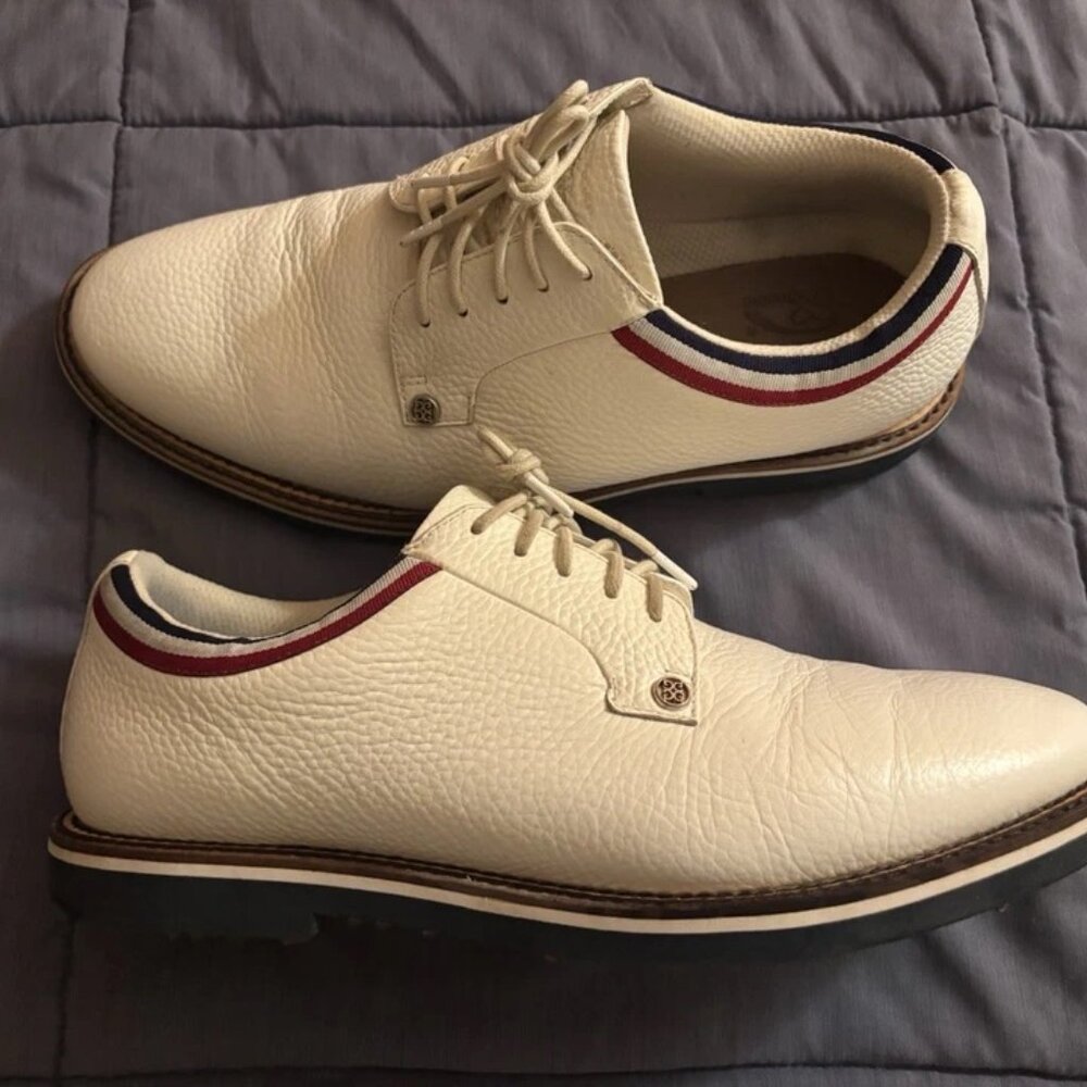 G/Fore G4 Gallivanter Golf Shoes Sneaker Men’s 10.5 Blue/White /Red Trim - Picture 5 of 6